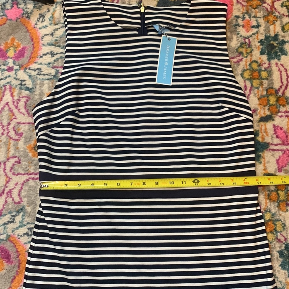 Draper James Striped Pointe Sheath Dress NWT Size Large - Picture 10 of 12